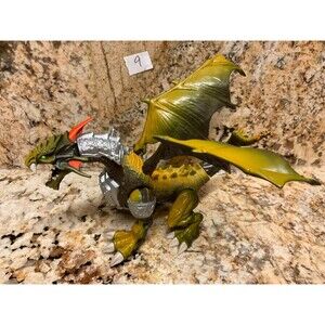 Mega Bloks D&D Knight dragon?  works chest Green Orange horns chest lights.